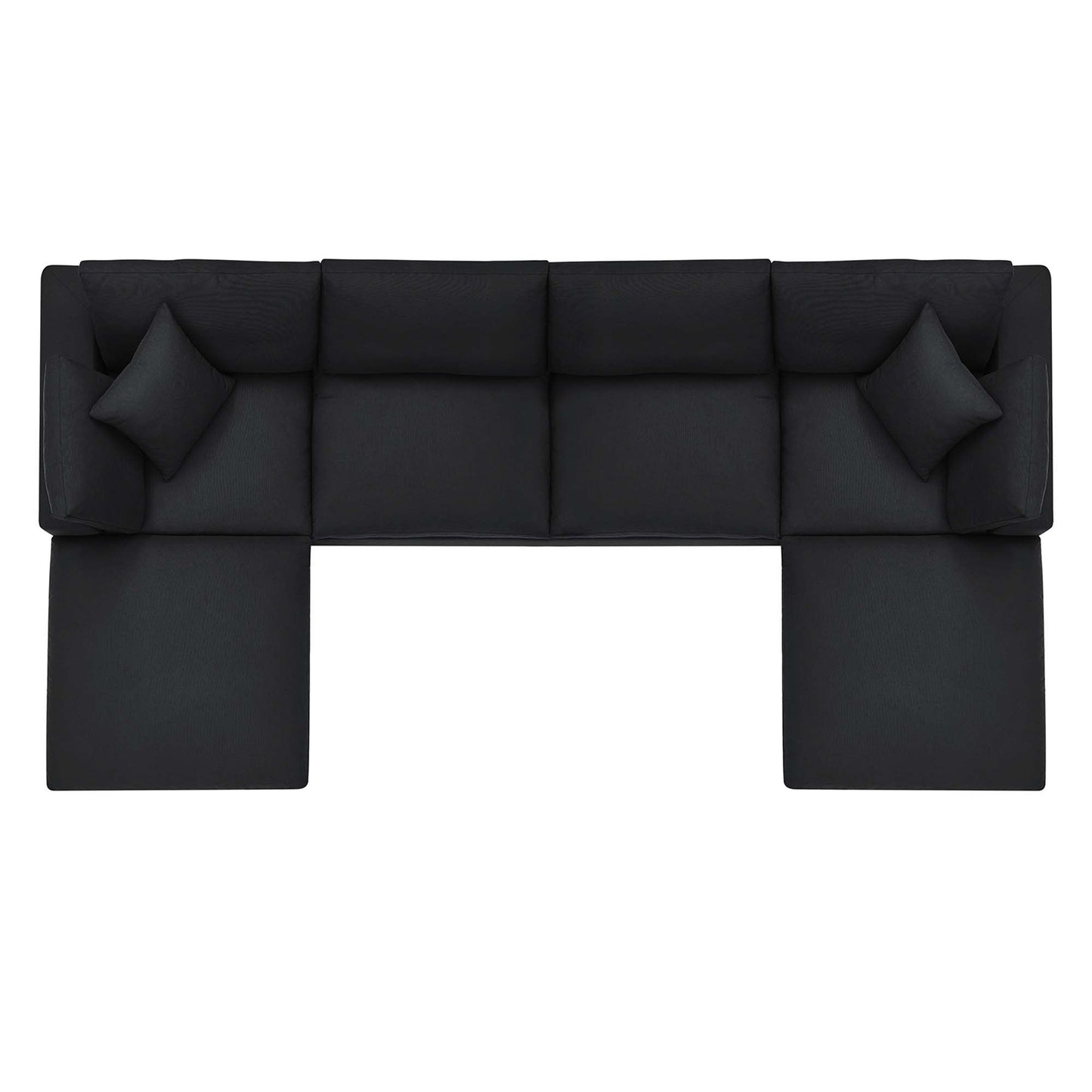 Commix 6-Piece Down Filled Overstuffed Sectional Sofa