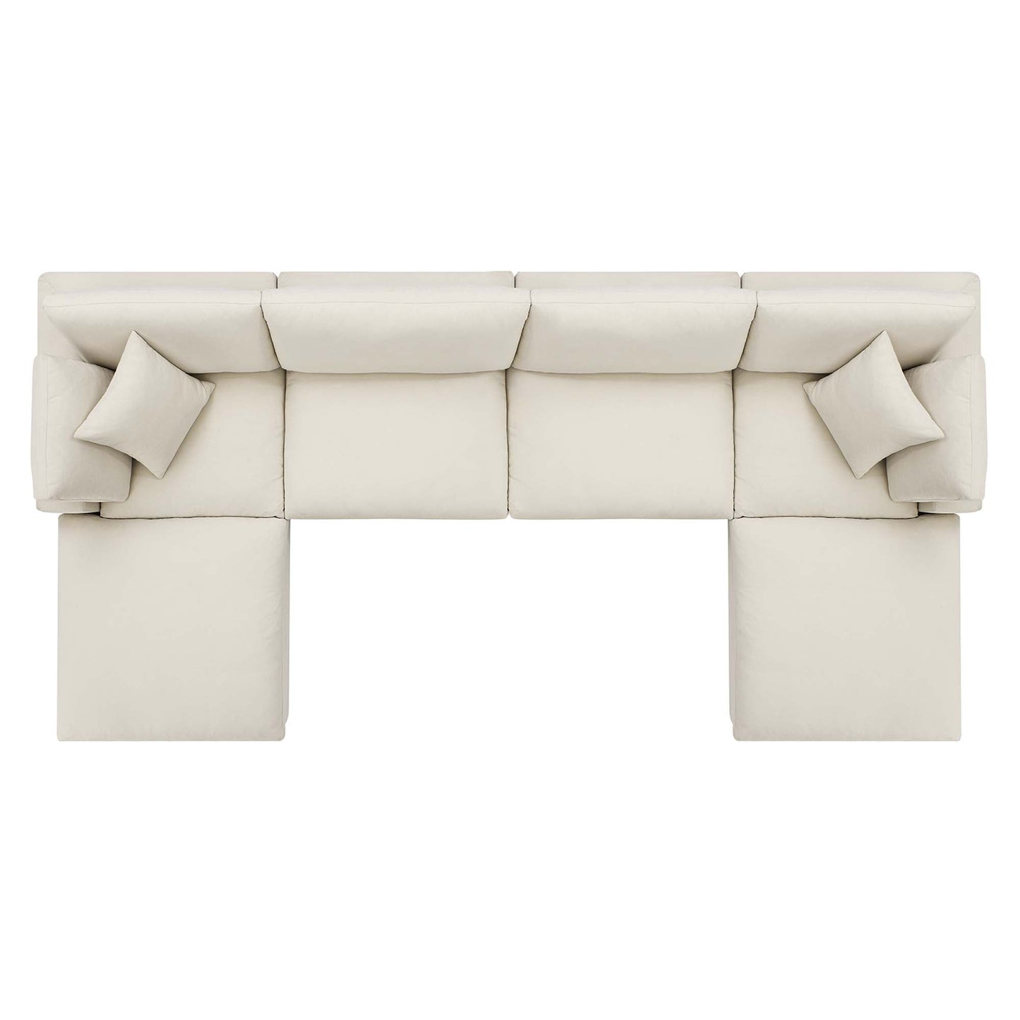 Commix 6-Piece Down Filled Overstuffed Sectional Sofa