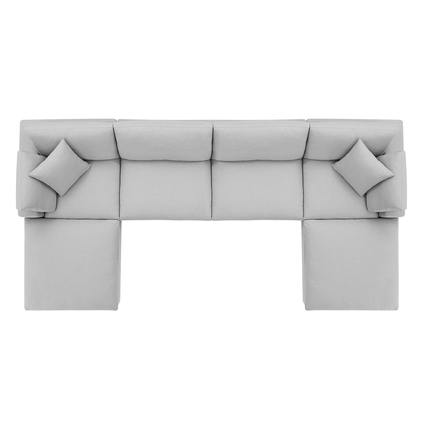 Commix 6-Piece Down Filled Overstuffed Sectional Sofa