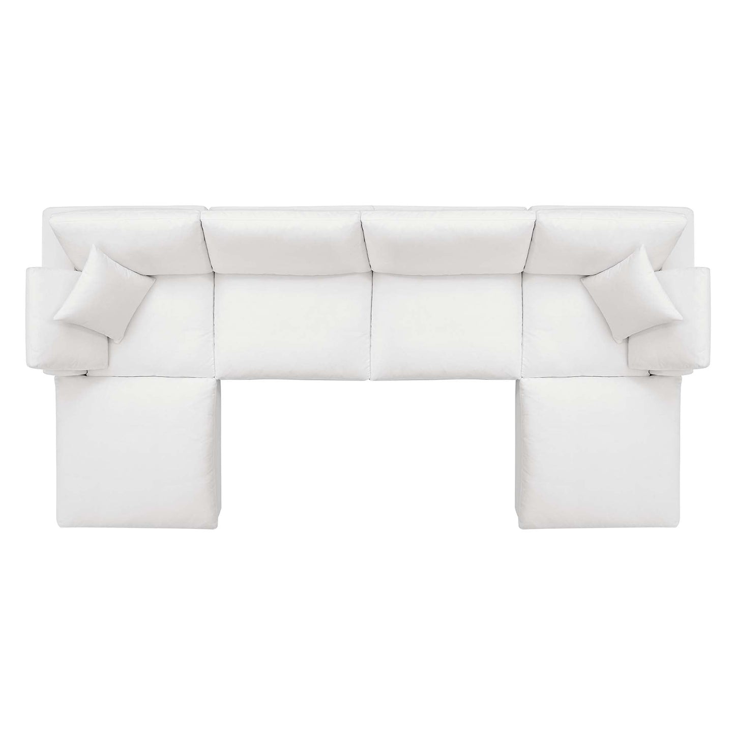 Commix 6-Piece Down Filled Overstuffed Sectional Sofa