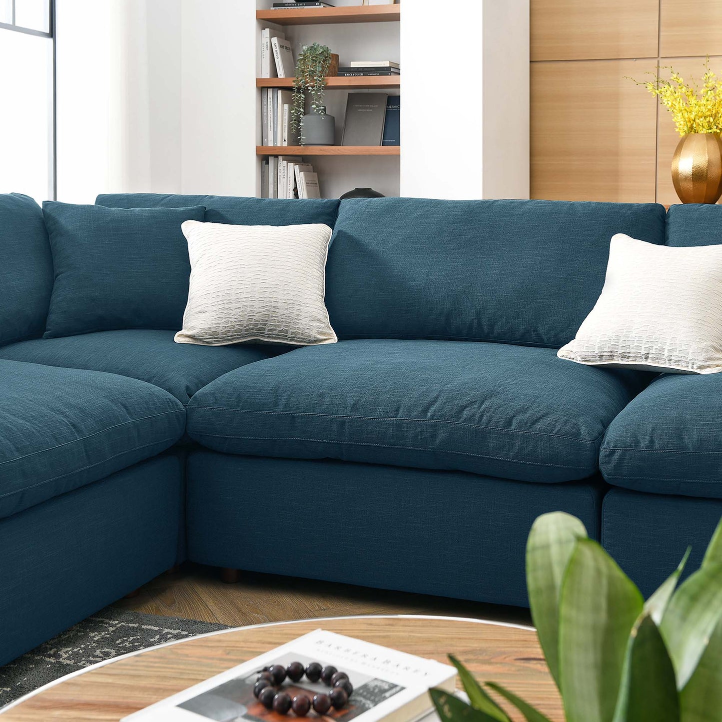 Commix 8-Piece Down Filled Overstuffed Sectional Sofa