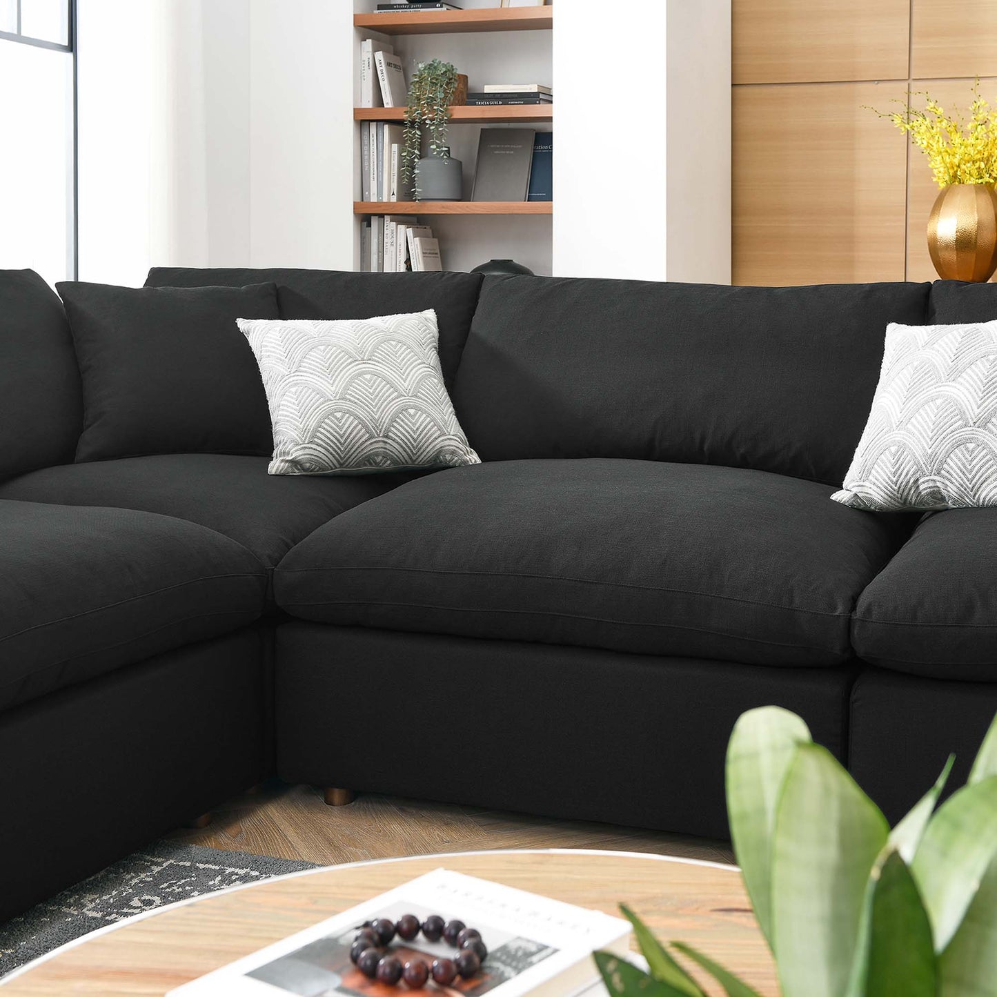 Commix 8-Piece Down Filled Overstuffed Sectional Sofa