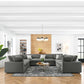 Commix 8-Piece Down Filled Overstuffed Sectional Sofa
