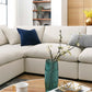 Commix 8-Piece Down Filled Overstuffed Sectional Sofa