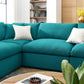 Commix 8-Piece Down Filled Overstuffed Sectional Sofa
