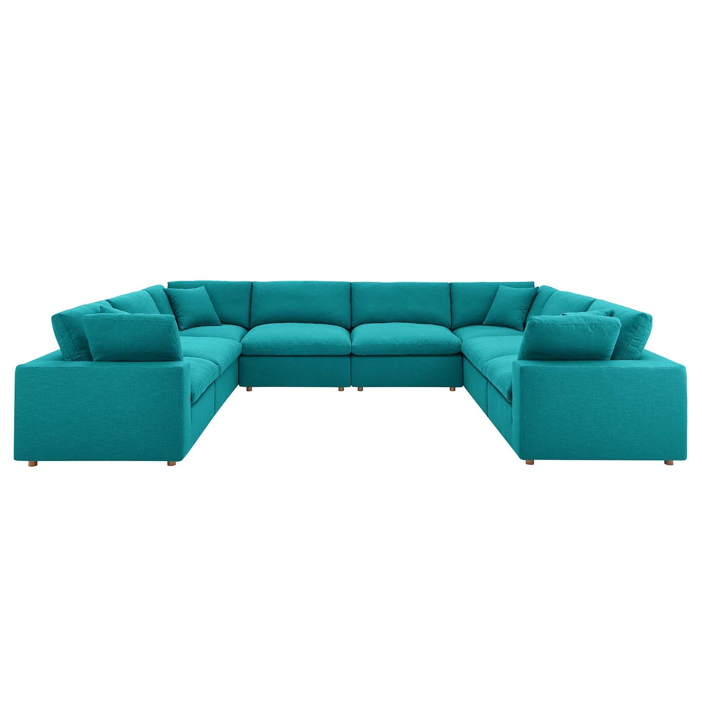 Commix 8-Piece Down Filled Overstuffed Sectional Sofa