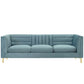 Ingenuity Channel Tufted Performance Velvet Sofa