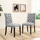 Duchess Fabric Dining Chair Set of 2