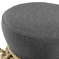 Beat Nautical Rope Upholstered Fabric Ottoman
