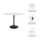 Lippa Oval Artificial Marble Dining Table