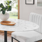 Lippa Oval Artificial Marble Dining Table