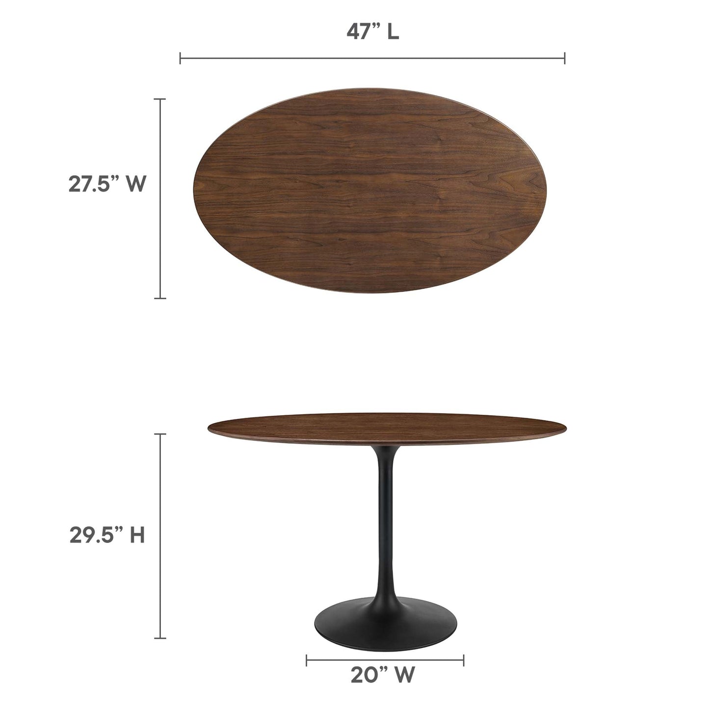 Lippa Oval Wood Dining Table