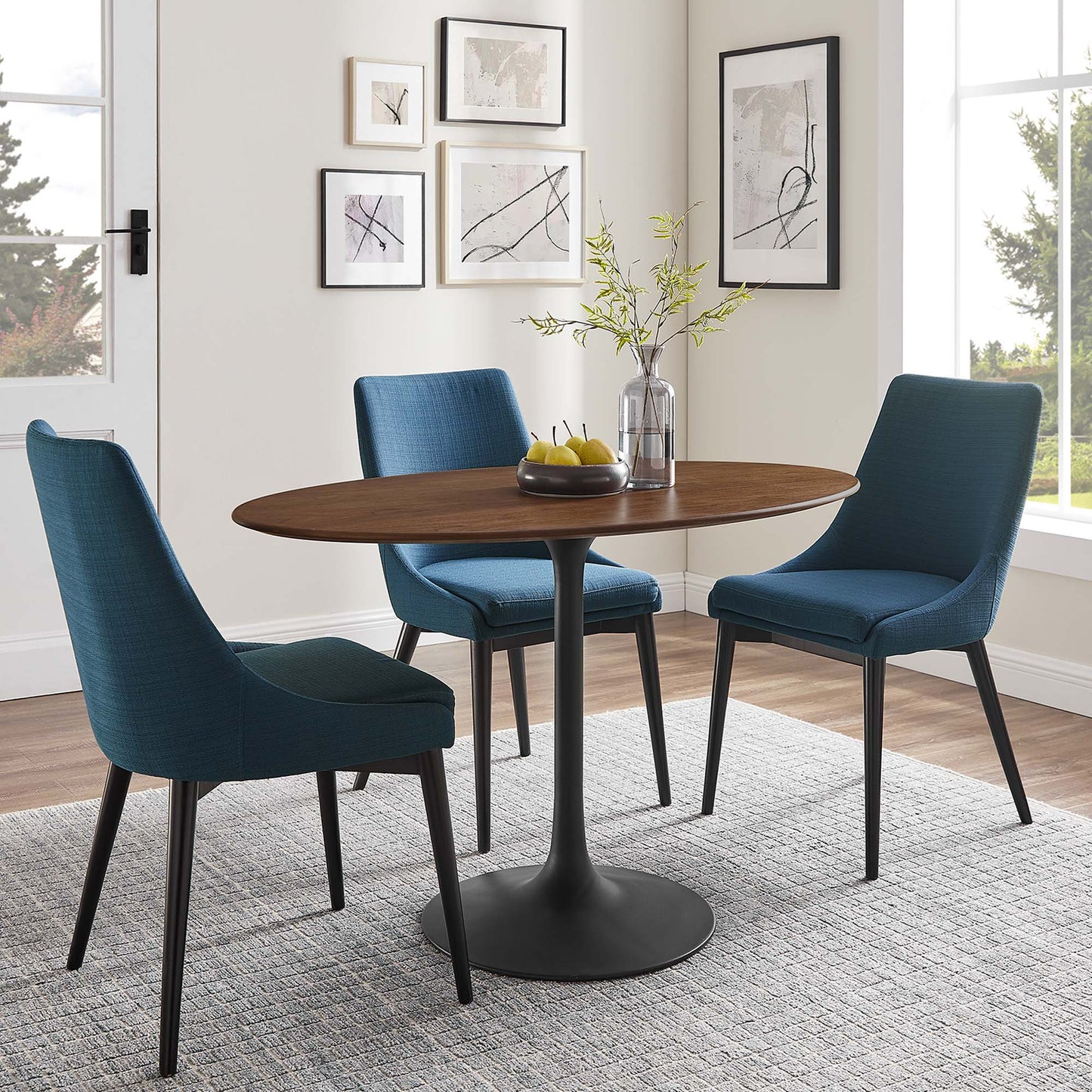 Lippa Oval Wood Dining Table