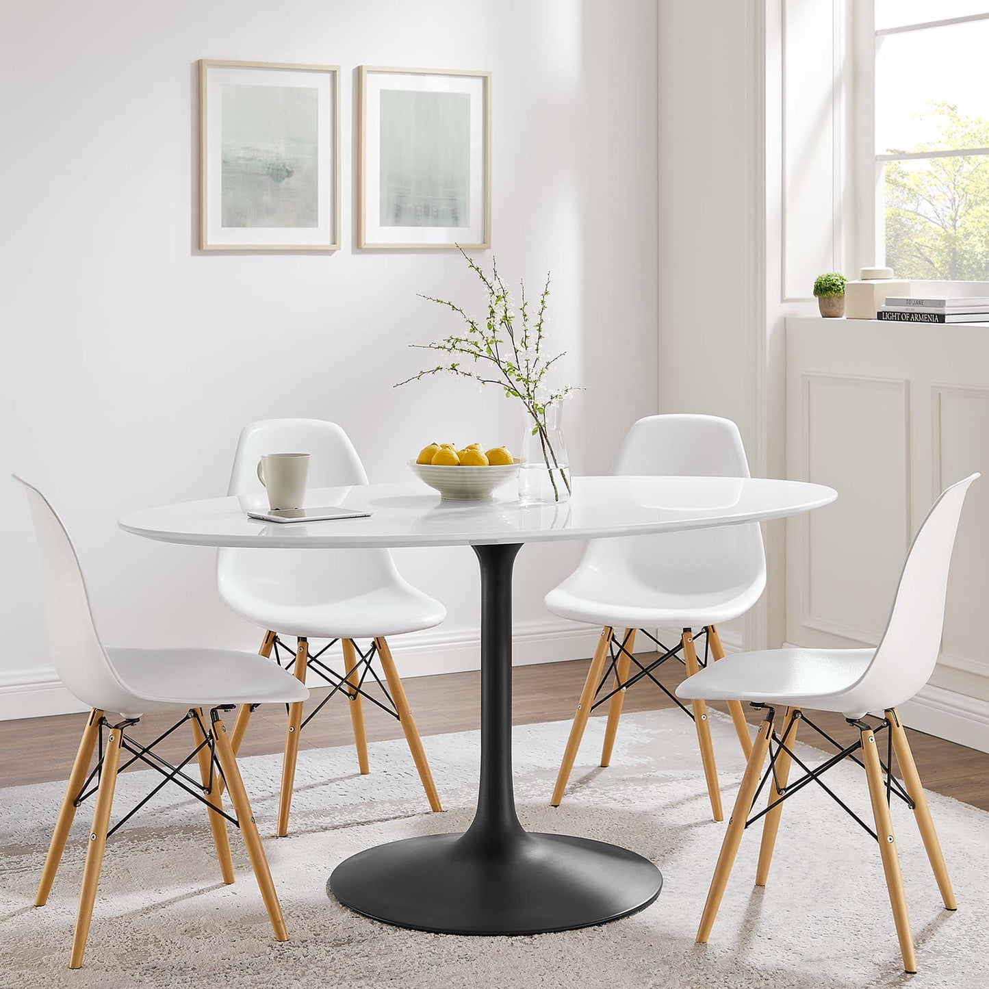 Lippa Oval Wood Dining Table