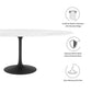 Lippa Oval Artificial Marble Dining Table