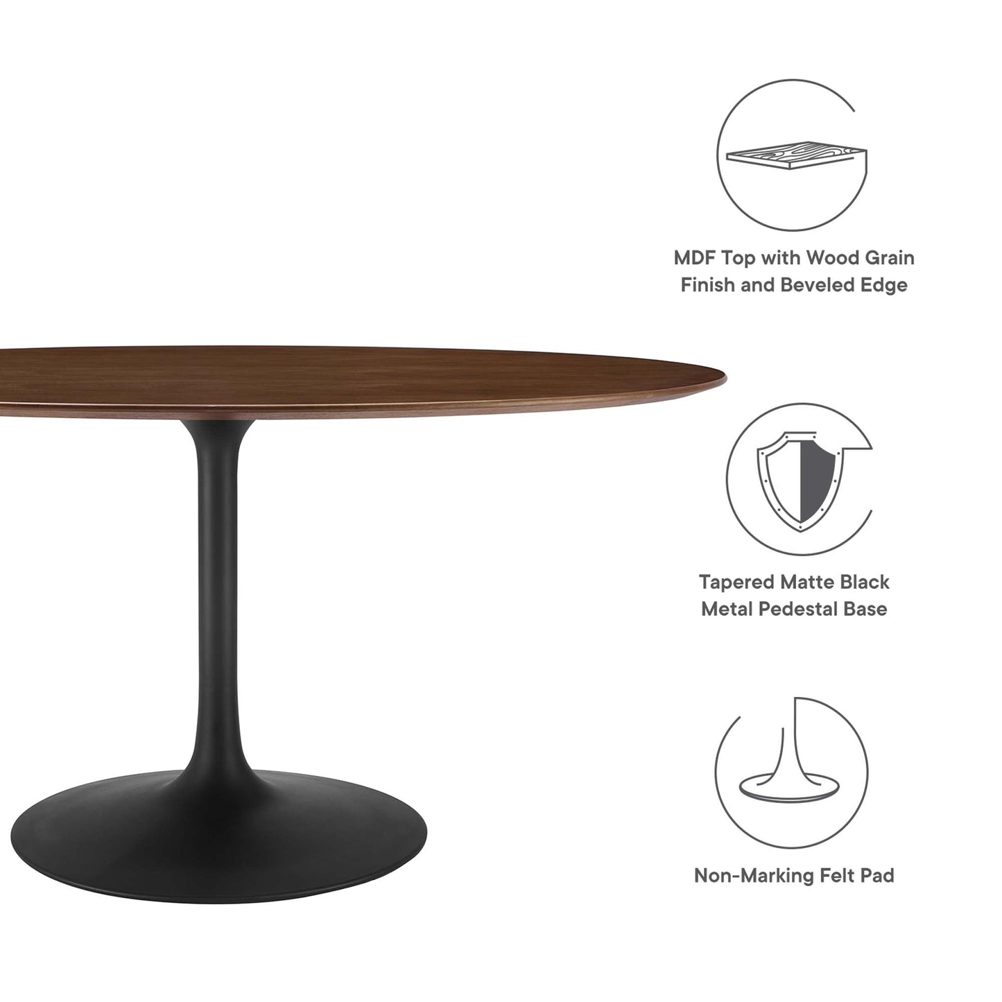 Lippa Oval Wood Dining Table