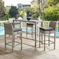 Conduit Outdoor Patio Wicker Rattan Bar Stool Set of 4