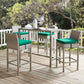 Conduit Outdoor Patio Wicker Rattan Bar Stool Set of 4