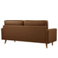 Valour Tufted Vegan Leather Sofa