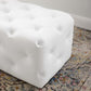 Amour 48" Tufted Button Entryway Faux Leather Bench