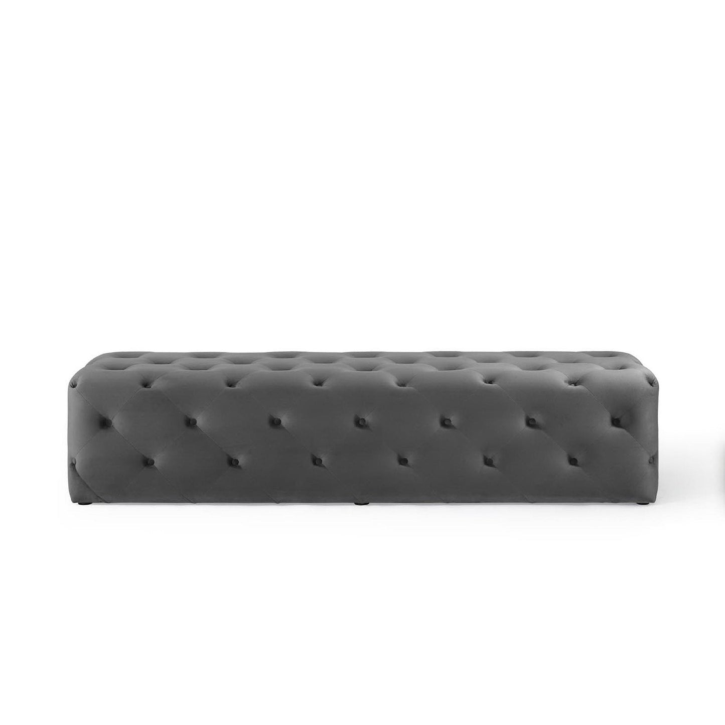 Amour 72" Tufted Button Entryway Performance Velvet Bench