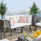Riverside 2 Piece Outdoor Patio Aluminum Sectional Sofa Set