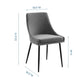 Viscount Upholstered Fabric Dining Chairs Set of 2