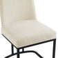 Amplify Sled Base Upholstered Fabric Dining Side Chair