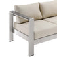 Shore Outdoor Patio Aluminum Sofa