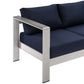 Shore Outdoor Patio Aluminum Sofa