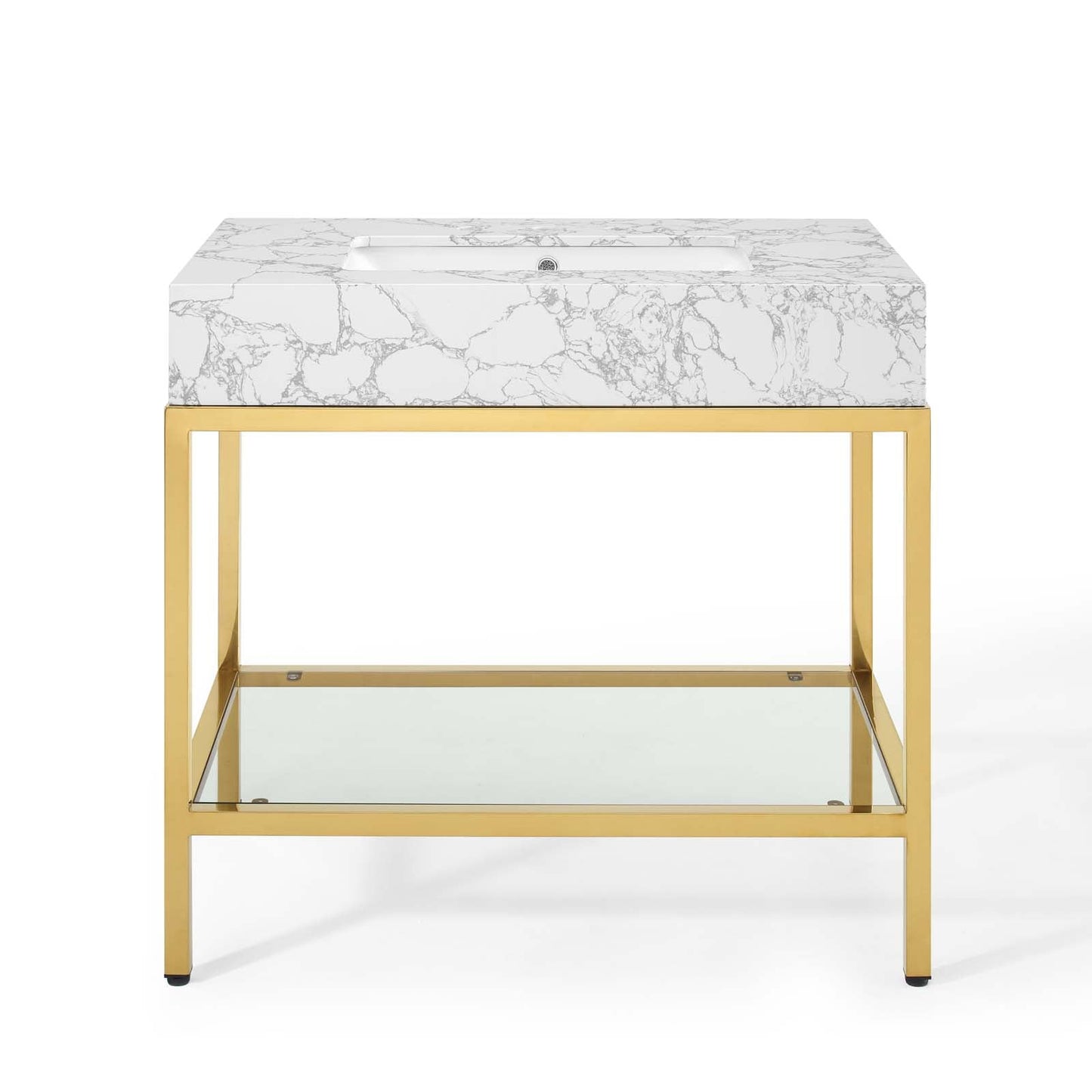 Kingsley Stainless Steel Bathroom Vanity