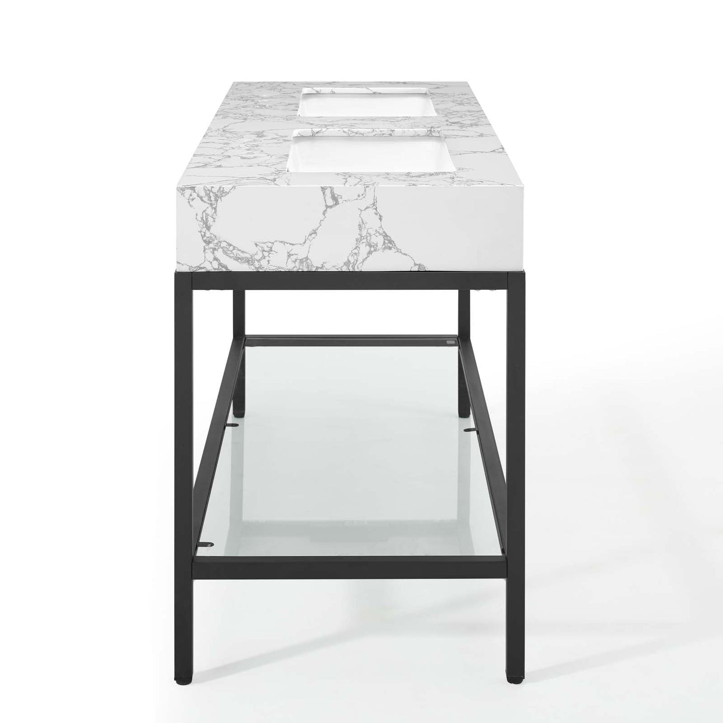 Kingsley Stainless Steel Bathroom Vanity