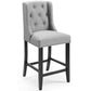 Baronet Upholstered Fabric Counter Bar Stool Set of 2