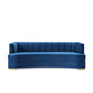 Encompass Channel Tufted Performance Velvet Curved Sofa