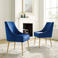 Discern Upholstered Performance Velvet Dining Chair Set of 2