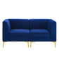 Triumph Channel Tufted Performance Velvet Loveseat