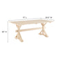 Windchime 71" Wood Dining Table