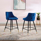 Adorn Performance Velvet Counter Stool Set of 2