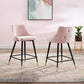 Adorn Performance Velvet Counter Stool Set of 2