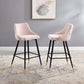 Adorn Performance Velvet Bar Stool Set of 2