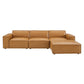 Restore 4-Piece Vegan Leather Sectional Sofa