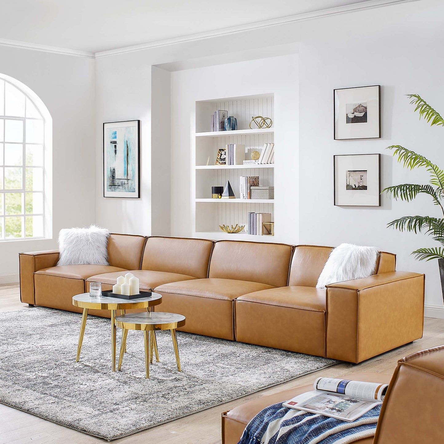 Restore Vegan Leather 4-Piece Sofa