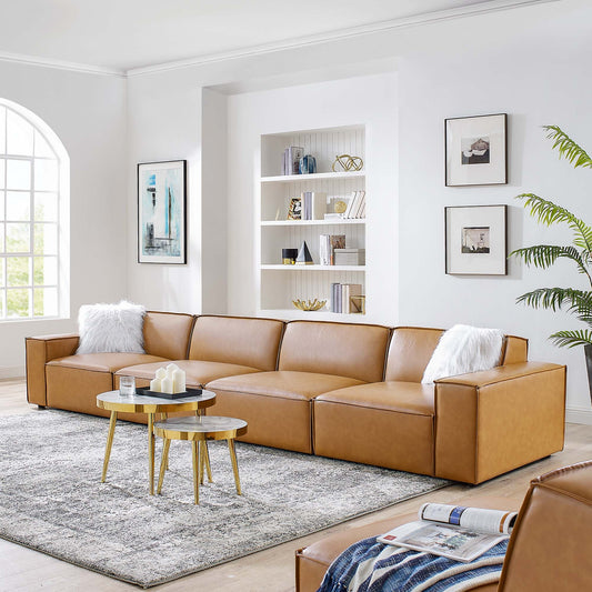 Restore Vegan Leather 4-Piece Sofa
