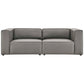 Mingle Vegan Leather 2-Piece Sectional Sofa Loveseat