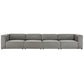 Mingle Vegan Leather 4-Piece Sectional Sofa