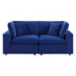 Commix Down Filled Overstuffed Performance Velvet Loveseat