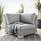 Conway Outdoor Patio Wicker Rattan Corner Chair