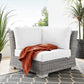 Conway Outdoor Patio Wicker Rattan Corner Chair