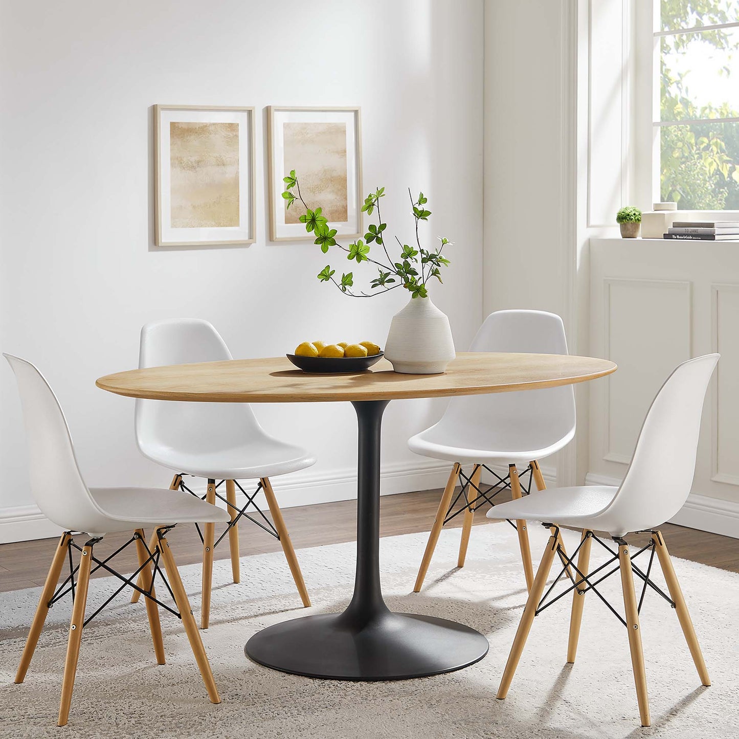 Lippa Oval Wood Dining Table