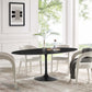 Lippa Oval Artificial Marble Dining Table